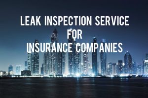 Leak Inspection Service for Insurance Companies LeakDtech Dubai